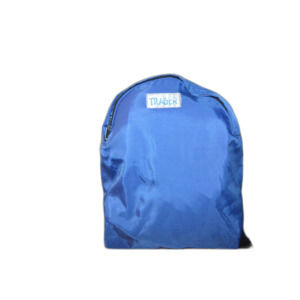 Trager Vintage Nylon Hiking Backpack Bag Adjustable Straps Blue